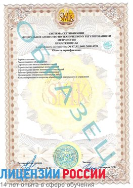 Образец сертификата соответствия (приложение) Камень-Рыболов Сертификат ISO 14001
